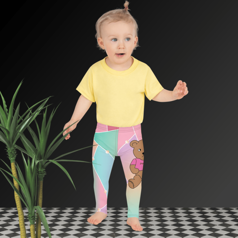 Benny Adores His Pink Shirt Kid's Leggings Image 3