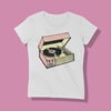 Women's  Farina Vinyl Turntable  short sleeve t-shirt