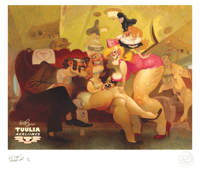 Tuulia Aerliines, Pet on Board Giclée Print