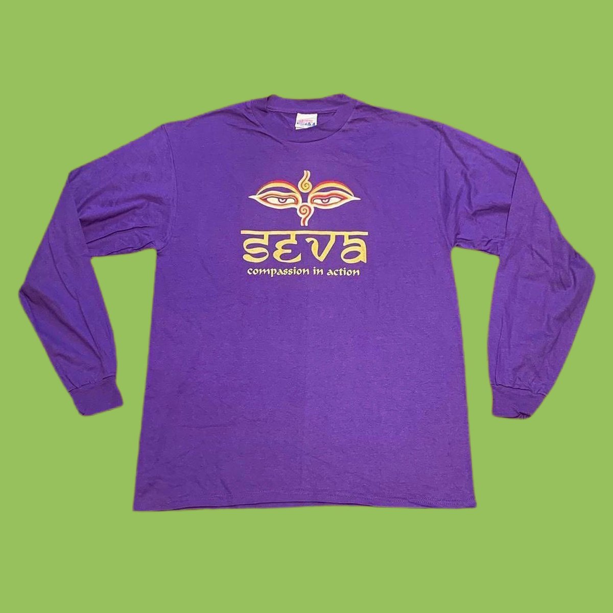 Original Vintage Grateful Dead 1990's Seva Long Sleeve - MEDIUM or SMALL