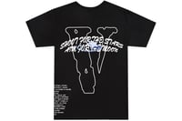 Image 1 of Pop Smoke x Vlone Tracklist Tee Black