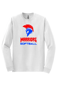 WARRIORS WHITE LONG SLEEVE TEE