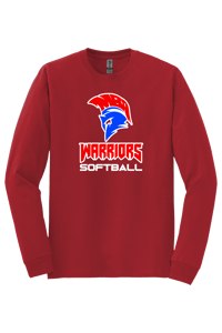 WARRIORS RED LONG SLEEVE TEE