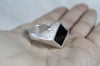 Sello Onix rombo XL en plata