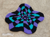 Warped Checkered Accent Rug (Custom Color Option)