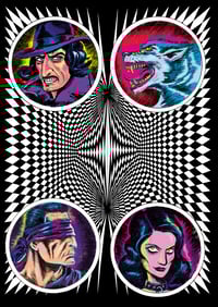 Baron Buckman Op Art Poster