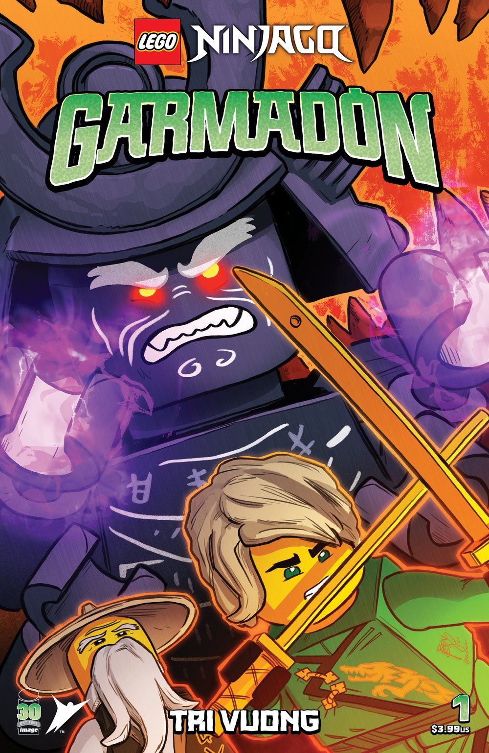 LEGO Ninjago Garmadon #1 Exclusive Ten10 Variant-Signed By Ben Bishop