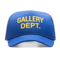 Image 1 of GALLERY DEPT. LOGO TRUCKER HAT IN ROYAL