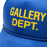 Image 3 of GALLERY DEPT. LOGO TRUCKER HAT IN ROYAL