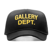 Image 1 of Gallery Dept. Logo Trucker Hat Black
