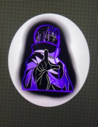 Purple Glowing Itachi Sticker