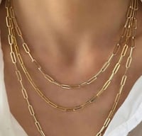 Image 1 of 16" Paperclip Chain Necklace