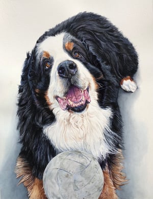 Image of Custom 18" x 24" Detailed Watercolor Portrait