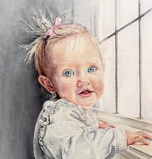 Image of Custom 8"x8" Baby Portrait