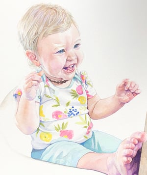 Image of Custom 8"x8" Baby Portrait