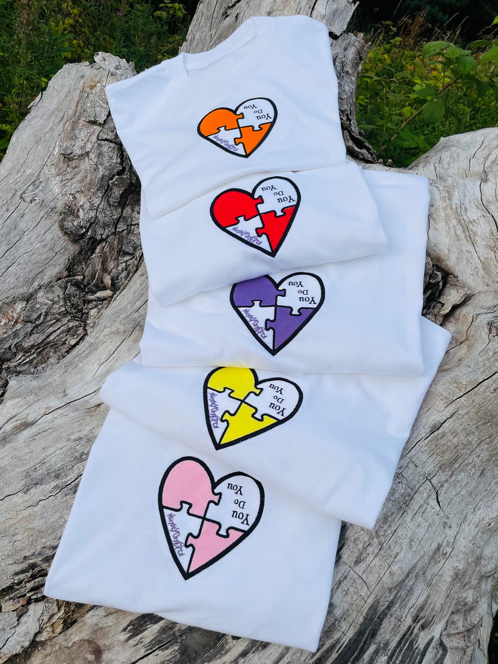 Image of Spicy Spectrum Colour Block Heart Tee