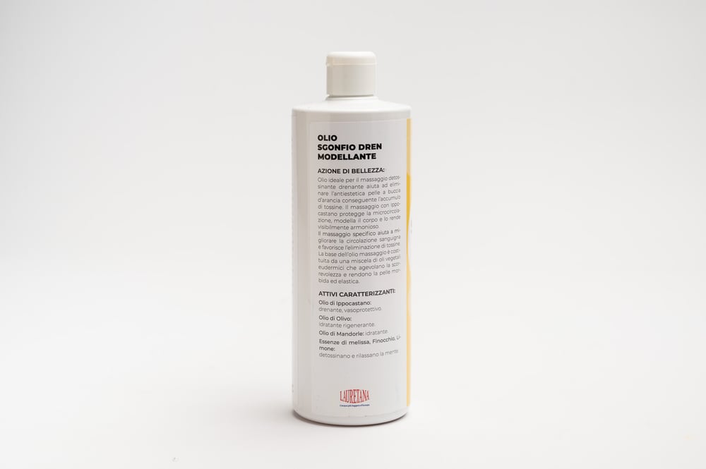 Olio Sgonfio/Drenante/Rimodellante- Oil Deflated/Draining/Remodeling- 500ml.