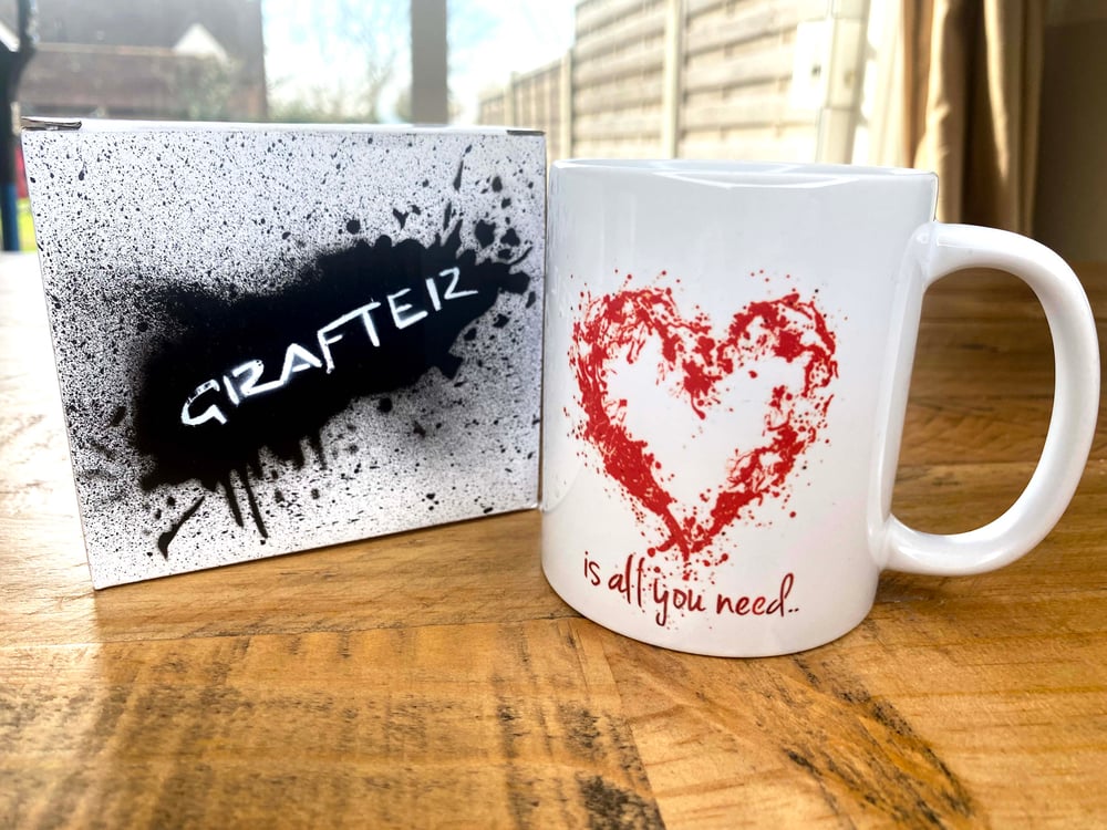 Image of "Love is all you Need" Ceramic Coffee Mug
