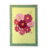 Image 1 of Cosmos Flower Frame Card