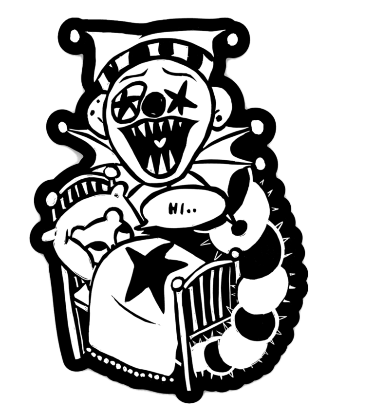 an unexpected guest sticker