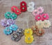 Image of Large rhinestone double flower hairclips- 13 color choices 