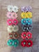 Image of Large rhinestone double flower hairclips- 13 color choices 