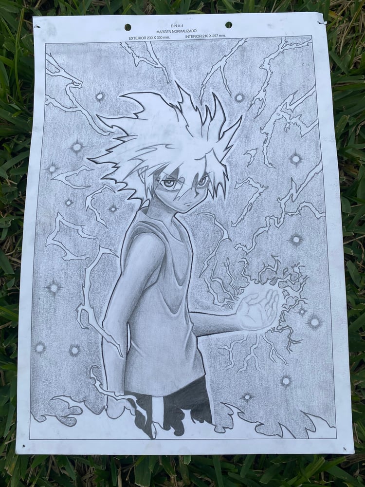 Image of Hand Drawn Killua Art