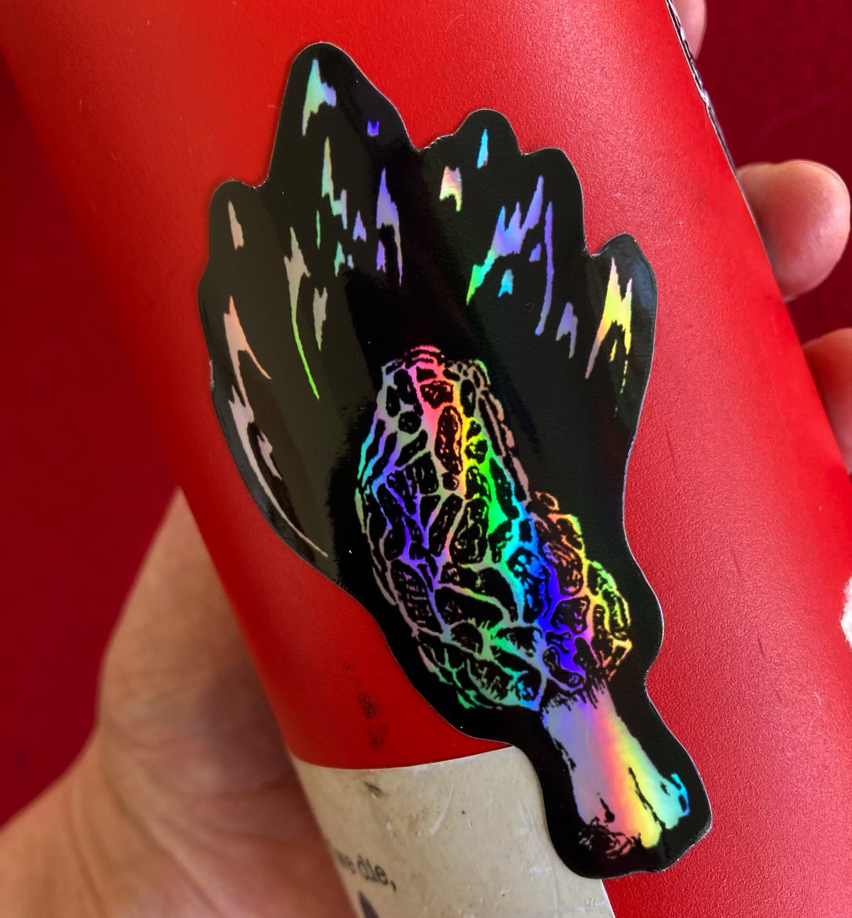 Image of Morel Holographic Sticker