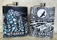 Image 3 of 8oz Hip Stainless Flask 12 Designs to Choose From