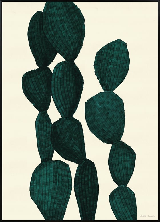 Image of Opuntia Green 50X70cm Limited