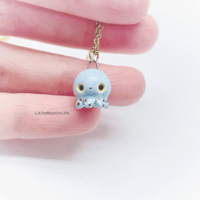 Image 1 of Baby blue octopus necklace