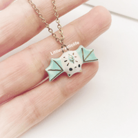 Image 3 of Mint bat necklace