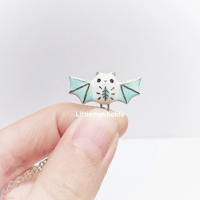 Image 4 of Mint bat necklace