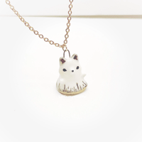 Image 4 of Wolf ghost necklace