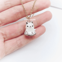 Image 5 of Wolf ghost necklace