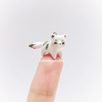 Image 1 of Tiny leaf fox necklace