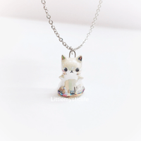 Image 4 of Kitty ghost necklace 1