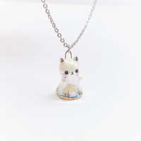 Image 4 of Kitty ghost necklace 2