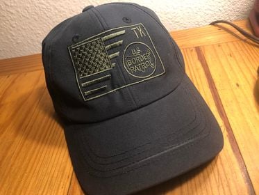 Image of TEXAS - US FLAG / USBP LOGO HAT (PRICE INCLUDES SHIPPING)