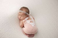 Adalyn--Newborn Lace Romper--Newborn Outfit--Newborn Photo Prop--Baby Girl Romper--Newborn Clothing-