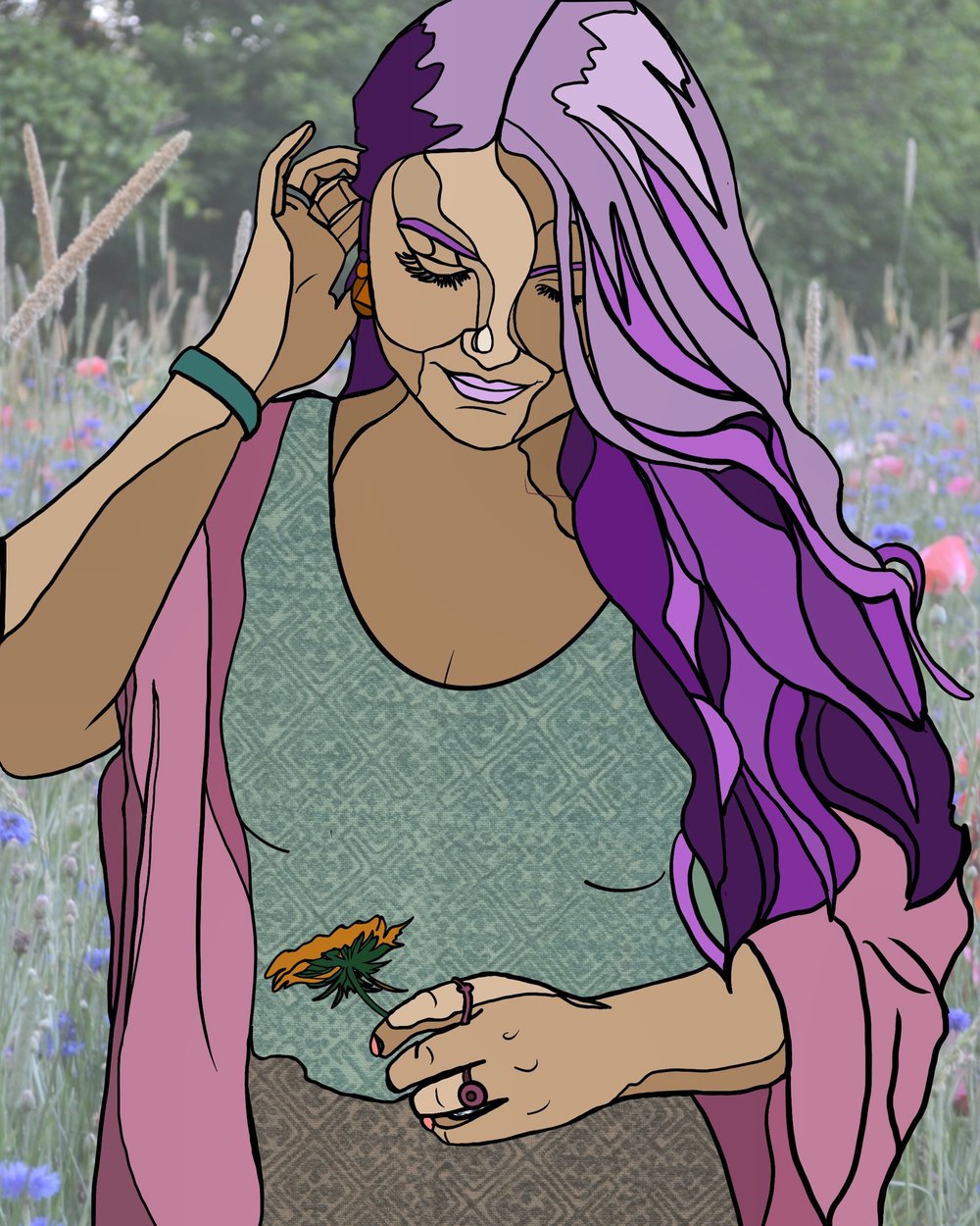 Image of "Wildflower" Art Print
