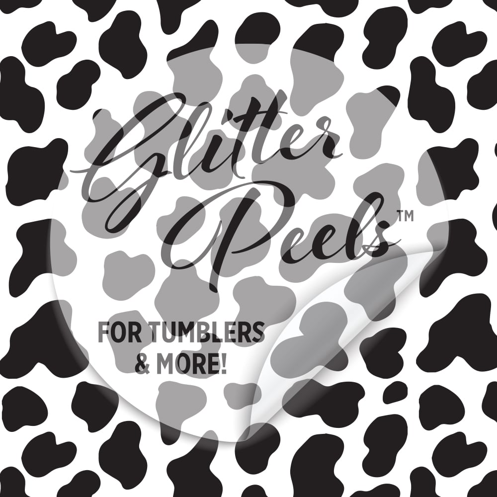 Cow Print GlitterPeel