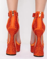 Image 3 of AZALEA WANG MY PLACE OR YOURS CHUNKY SANDAL IN ORANGE