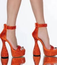 Image 4 of AZALEA WANG MY PLACE OR YOURS CHUNKY SANDAL IN ORANGE