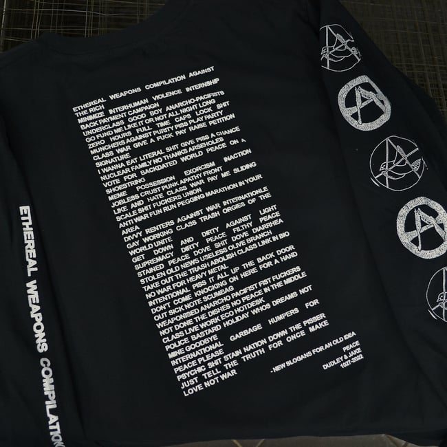 ETHEREAL WEAPONS COMPILATION: Black longsleeve by Dudley & Jake Kent