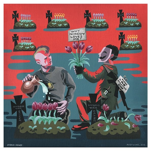 Image of Hybrid peace Ukraine Art Print by Mad Twins