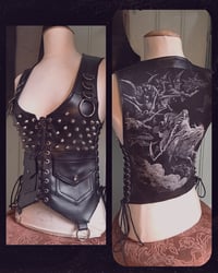 Image 1 of Studded vest with DEATH patch