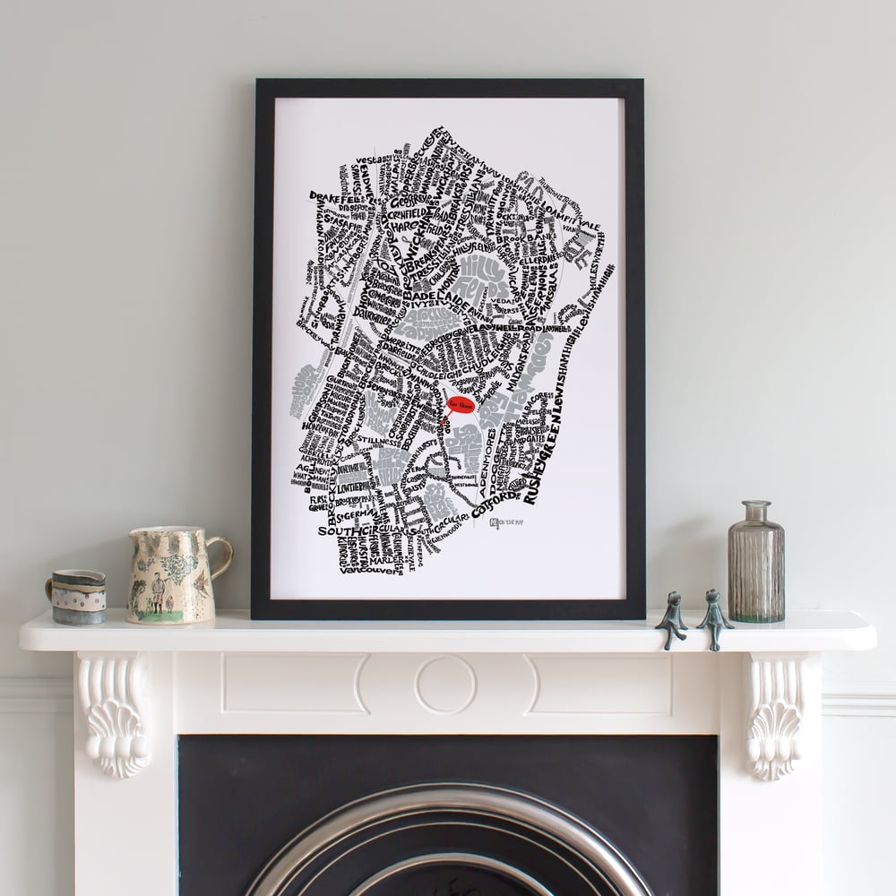 Image of Crofton Park, Brockley & Ladywell London Type Map