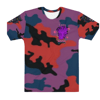 "ZAZA GANG" purple black orange camo t shirt