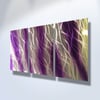 Reef Purple - Abstract Metal Wall Art Contemporary Modern Decor